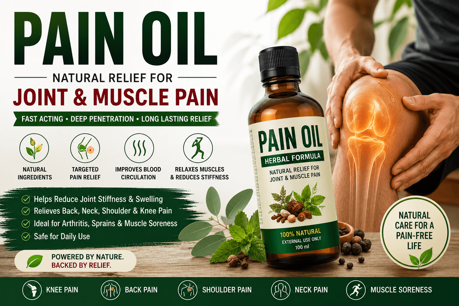 Pain Oil: Benefits, Ingredients, How It Works, Best Uses & Real Results for Joint Pain Relief in Pakistan