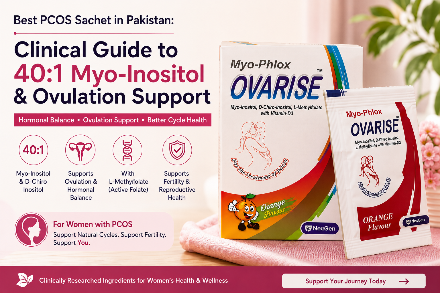 Best PCOS Sachet in Pakistan: Clinical Guide to 40:1 Myo-Inositol & Ovulation Support