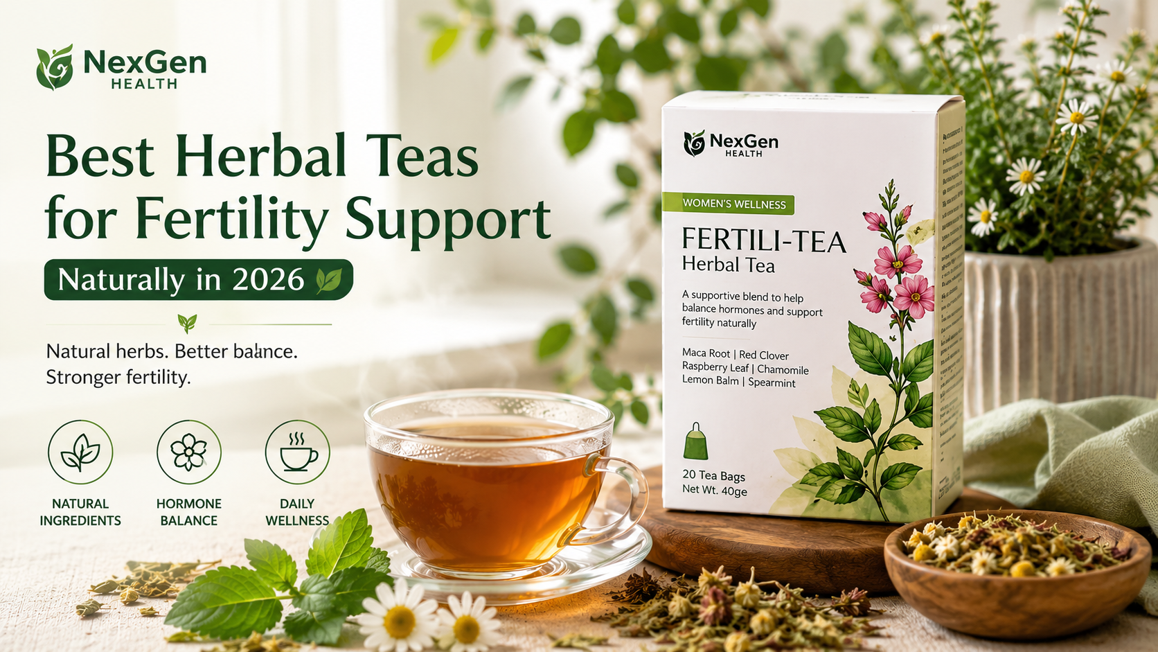 Best Herbal Teas for Fertility Support Naturally in 2026