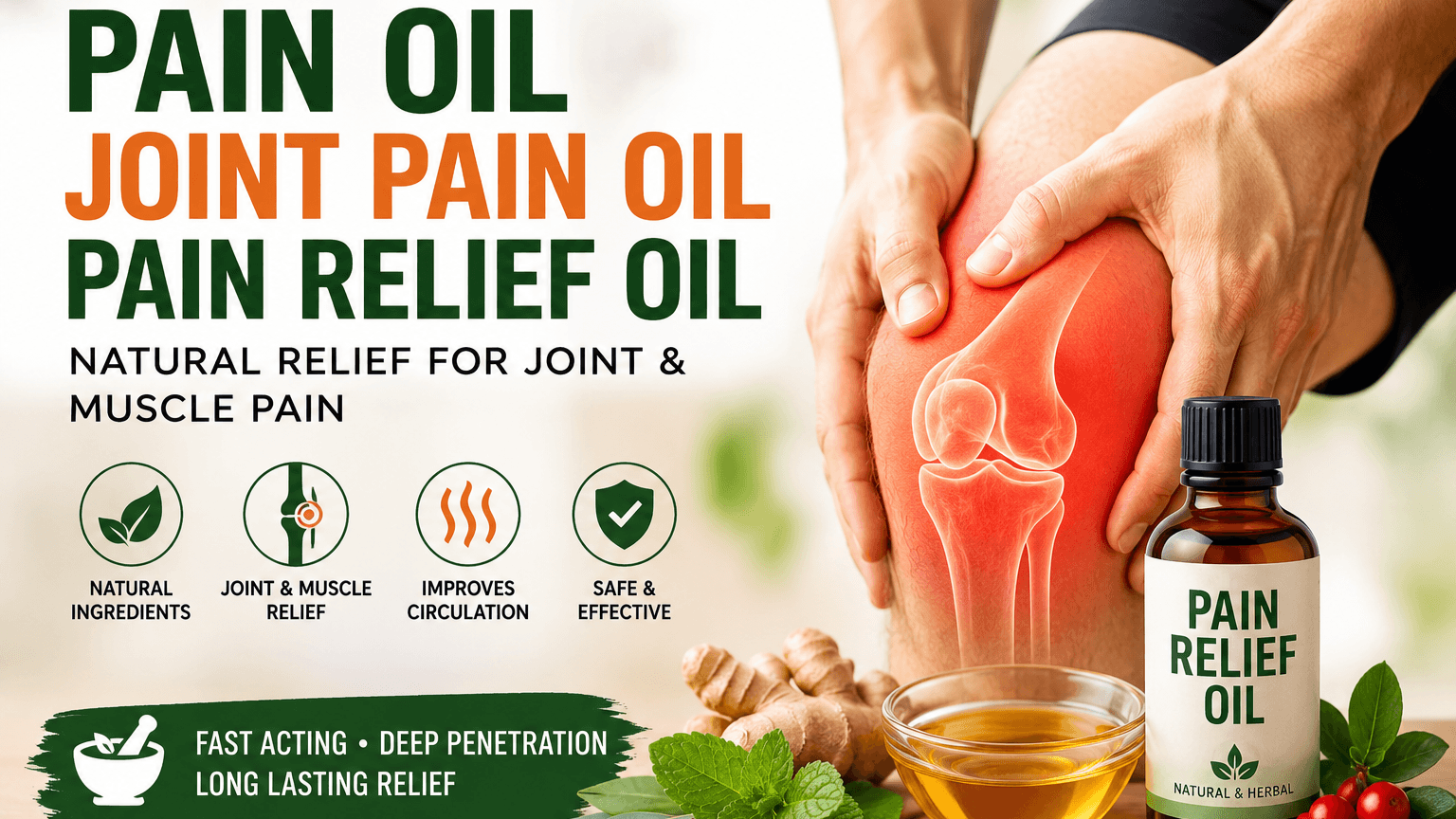 Complete Guide to Pain Relief Oil in Pakistan: From Knee Pain to Arthritis Management