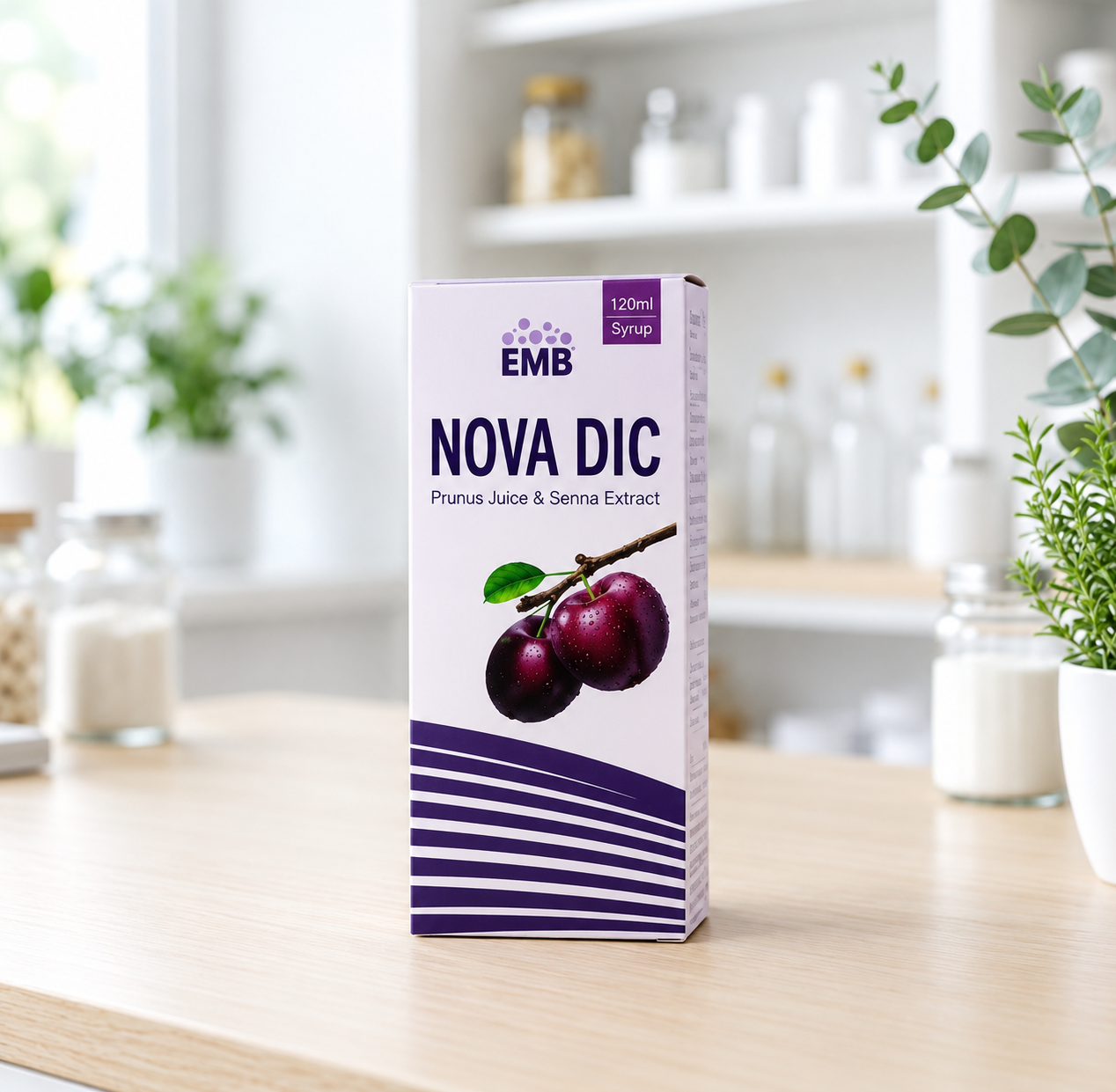 Nova Dic Prunus Juice & Senna Extract Syrup (120ml)