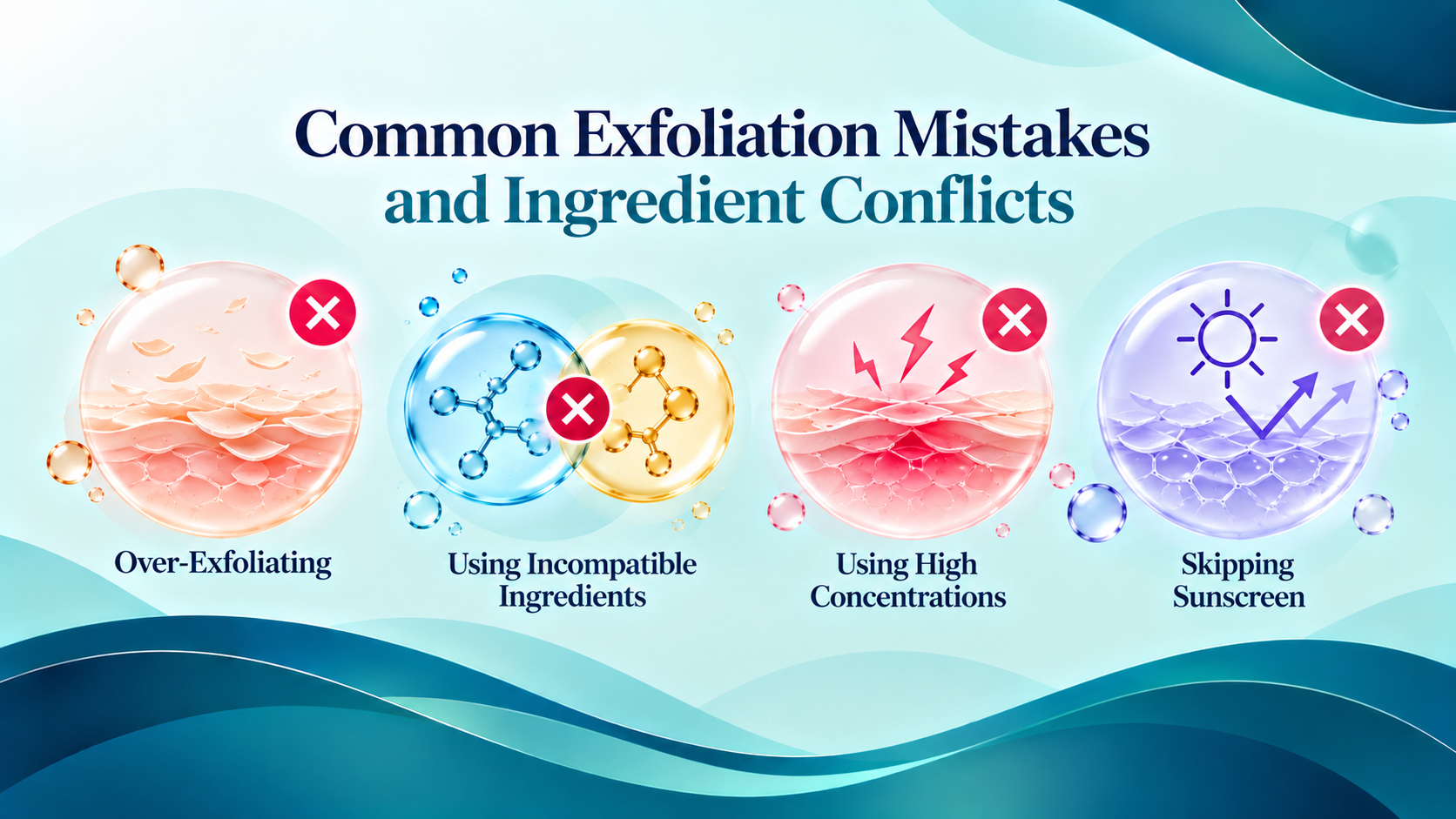 Common Exfoliation Mistakes and Ingredient Conflicts